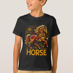 Chinesisches Neujahr 2026 Jahr des Pferdes _8 T-Shirt