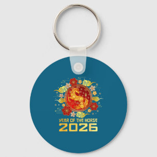 Chinesisches Neujahr 2026 Jahr des Pferdes  Schlüsselanhänger