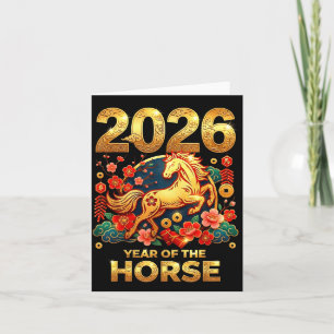 Chinesisches Neujahr 2026 Lunar Neujahr 2026 Jahr Dankeskarte