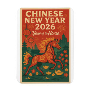 Chinesisches Neujahr 2026 Magnet