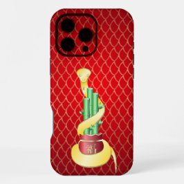 Chinesisches Neujahr der Schlange 2025 Lucky Bambo iPhone 16 Pro Max Hülle