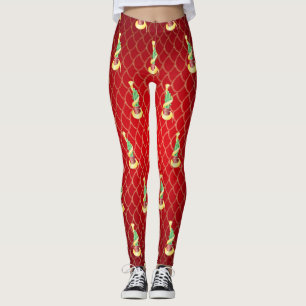 Chinesisches Neujahr der Schlange 2025 Lucky Bambo Leggings