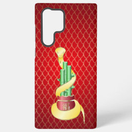 Chinesisches Neujahr der Schlange 2025 Lucky Bambo Samsung Galaxy Hülle