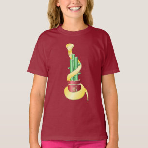 Chinesisches Neujahr der Schlange 2025 Lucky Bambo T-Shirt
