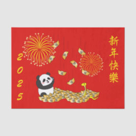 Chinesisches Neujahr der Schlange 2025 Panda Seidenpapier