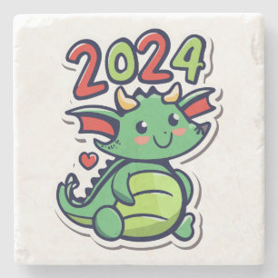 Chinesisches Neujahr des Drachen Steinuntersetzer