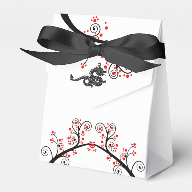 Chinesisches Neujahr des Drachen und der Roten Blü Geschenkschachtel (Vorderseite)