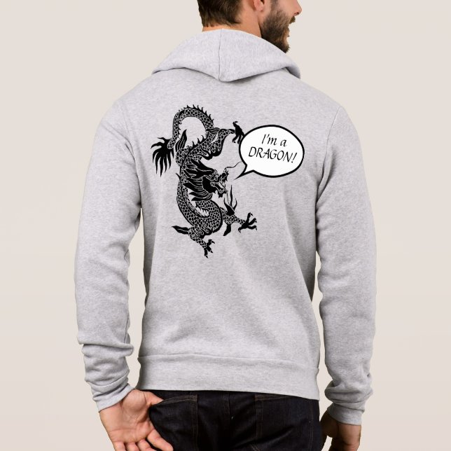 Chinesisches Neujahr des Drachen Zodiac Geburtstag Hoodie (Rückseite)