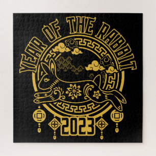 Chinesisches Neujahr des Kaninchens 2023 Puzzle