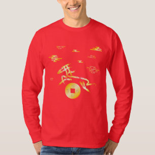 Chinesisches Neujahr des Pferdes 2026 4724 Feuer T-Shirt