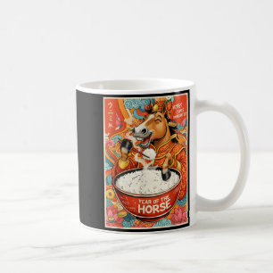 Chinesisches Neujahr des Pferdes 2026 Reis Männer Kaffeetasse