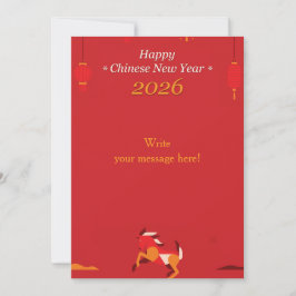 Chinesisches Neujahr Feiertagskarte