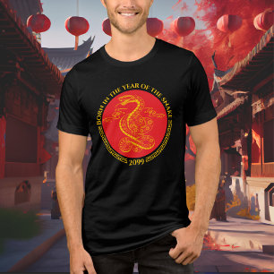Chinesisches Neujahr Geboren im Jahr der Schlange Tri-Blend Shirt