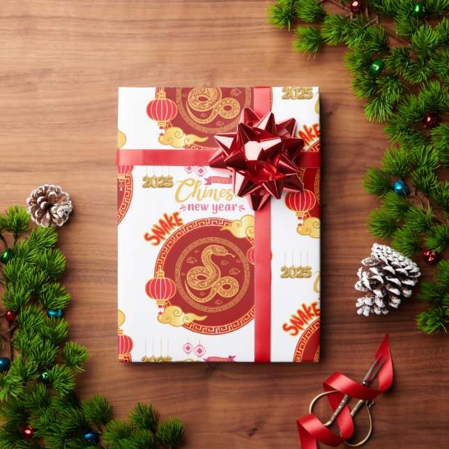 CHINESISCHES NEUJAHR GESCHENKPAPIER (Feiertagsgeschenk)