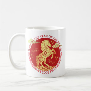 Chinesisches Neujahr Im Jahr des Pferdes geboren Kaffeetasse