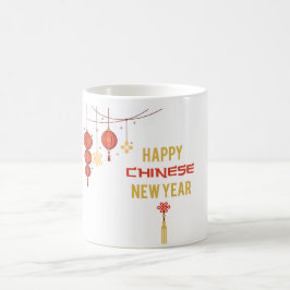 "Chinesisches Neujahr, in dem Traditionen leuchten Kaffeetasse