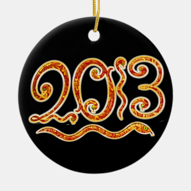 Chinesisches Neujahr - SRF Keramik Ornament (Vorne)