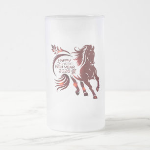 Chinesisches Neujahrs-Bierglas Mattglas Bierglas