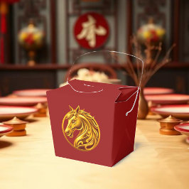 Chinesisches Neujahrs-Goldpferd- Geschenkschachtel