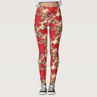 Chinesisches Neujahrs-Hund Leggings