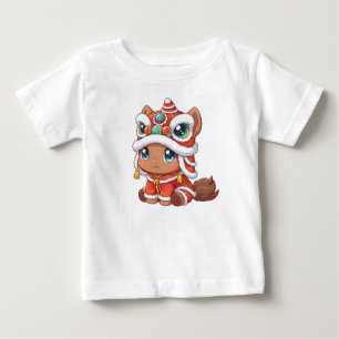 Chinesisches Neujahrs-Pferd 2026 Baby T-shirt