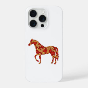 Chinesisches Neujahrs-Pferd mit Drache und Phönix iPhone 15 Pro Hülle