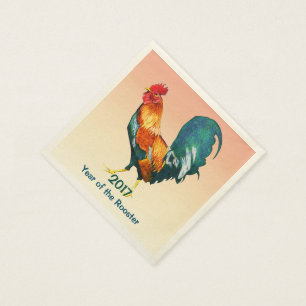 Chinesisches Neujahrsbuch 2017 Zeitung Napkins Serviette