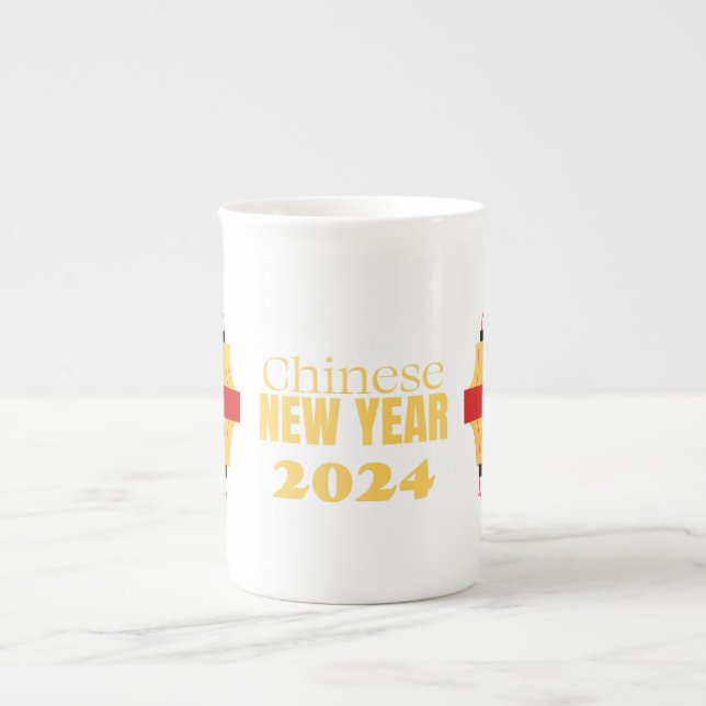 Chinesisches Neujahrsdesign - Einzigartig Prozellantasse (Vorderseite)