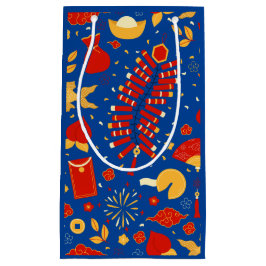 Chinesisches Neujahrsfest Blue Kleine Geschenktüte