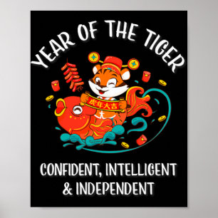 Chinesisches Neujahrsfest des Tigers 2022  Poster