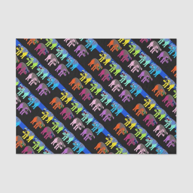 Chinesisches Neujahrspapier zum Pop 2019 Seidenpapier (Vorderseite)