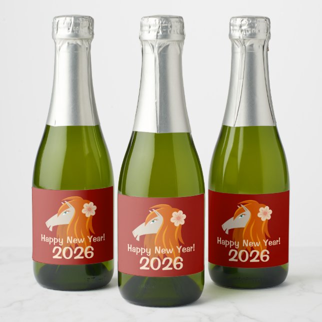 Chinesisches Neujahrspferd 2026 Zodiac (Flaschen)