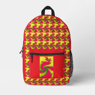 Chinesisches New Year Dragon Fraktal Bedruckter Rucksack
