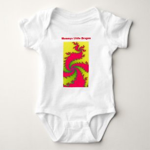 Chinesisches New Year Dragon Fraktal Custom Baby O Strampler