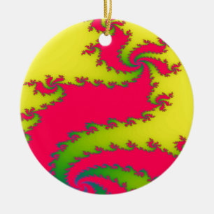 Chinesisches New Year Dragon Fraktal Ornament