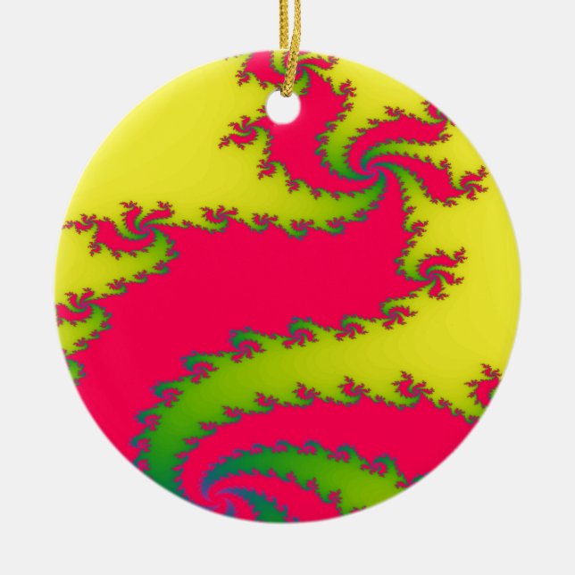 Chinesisches New Year Dragon Fraktal Ornament (Vorne)