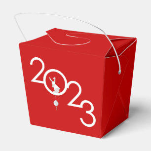 Chinesisches New Year Origami Rabbit, Red Fevor Bo Geschenkschachtel