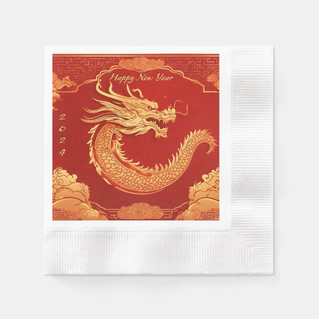 Chinesisches New Year Party Serviette (Vorderseite)