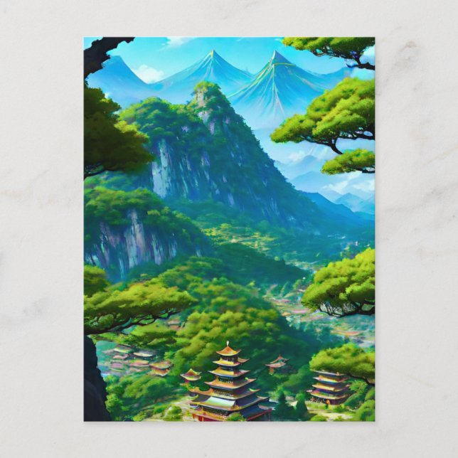 Chinesisches Palasttal Postkarte (Vorderseite)