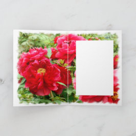 Chinesisches Peony [Grußkarte] ド Karte