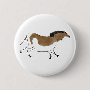 Chinesisches Pferd Button