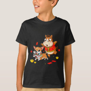 Chinesisches Pferd Chihuahua Lustiges Kind Männer T-Shirt