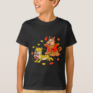 Chinesisches Pferd Gepard Lustig Kinder Männer Fra T-Shirt