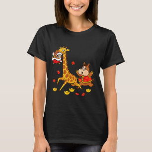 Chinesisches Pferd Giraffe Lustig Kinder Männer Fr T-Shirt