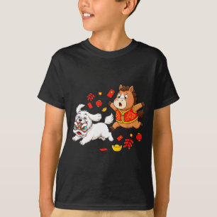 Chinesisches Pferd Havanese Lustig Kinder Männer F T-Shirt