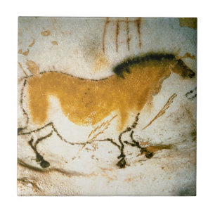 Chinesisches Pferd, Höhlenmalereien von Lascaux Fliese