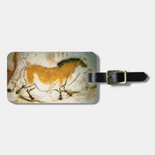 Chinesisches Pferd, Höhlenmalereien von Lascaux Gepäckanhänger