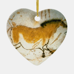 Chinesisches Pferd, Höhlenmalereien von Lascaux Keramik Ornament