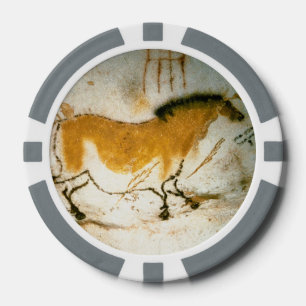 Chinesisches Pferd, Höhlenmalereien von Lascaux Pokerchips