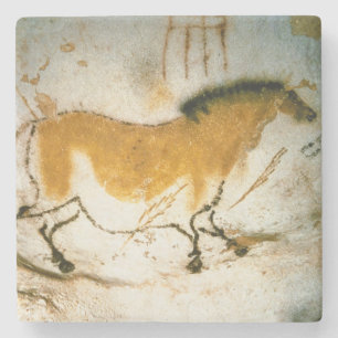 Chinesisches Pferd,Lascaux prähistorische Höhlenma Steinuntersetzer
